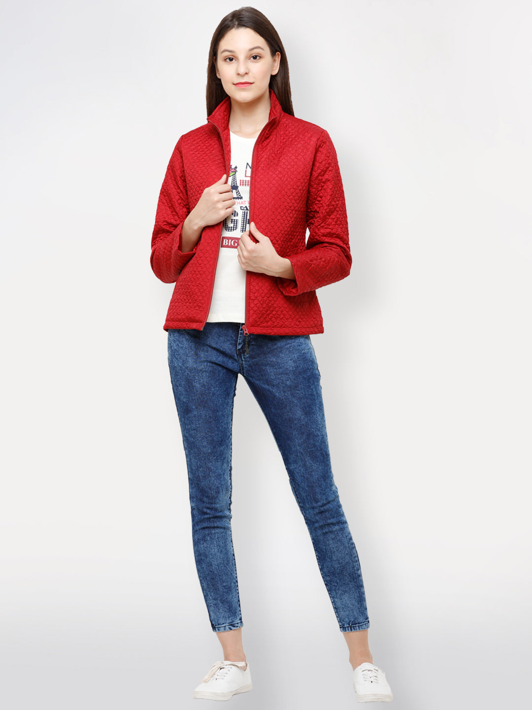 Solid Puffer Jacket | Women