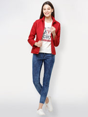Solid Puffer Jacket | Women