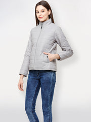 Solid Puffer Jacket | Women