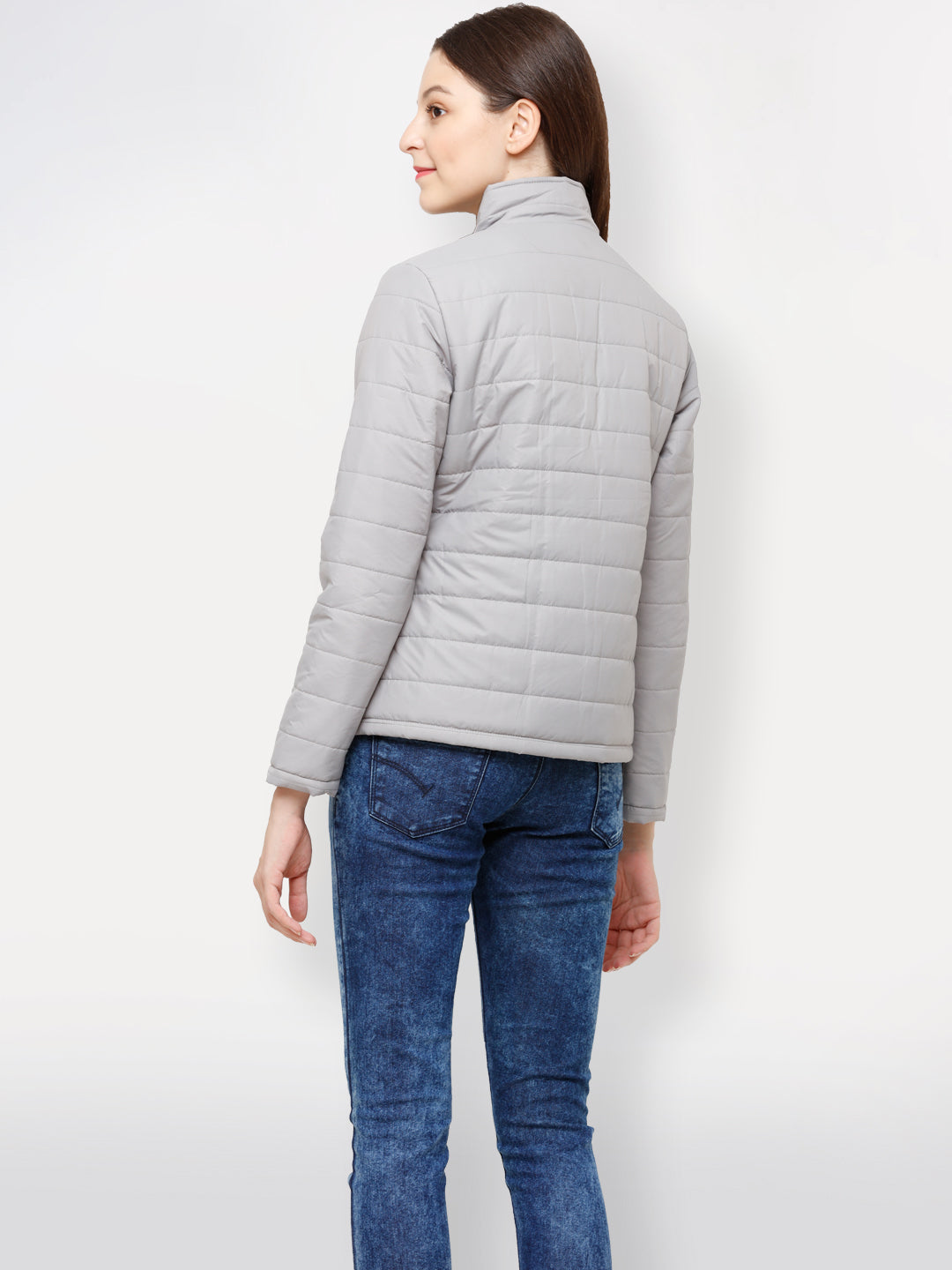 Solid Puffer Jacket | Women