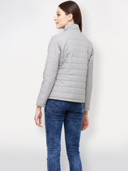 Solid Puffer Jacket | Women