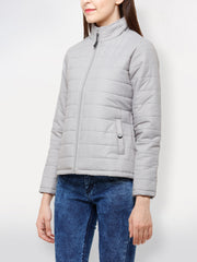 Solid Puffer Jacket | Women