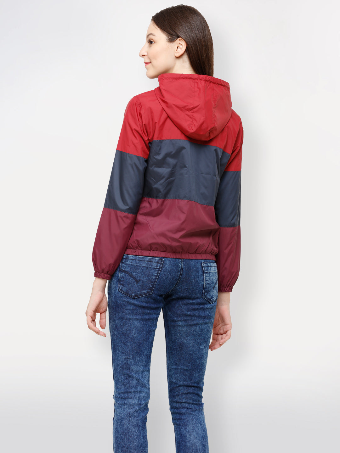 Women Jacket HM-354A - Navy / Maroon