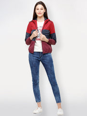 Women Jacket HM-354A - Navy / Maroon