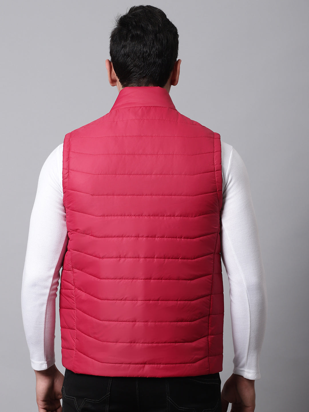 Men Sleeveless Jacket HM-367 - Red
