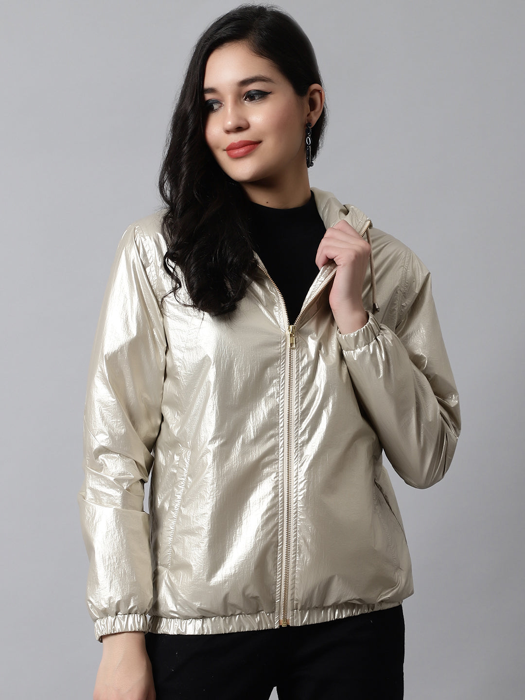 Women Jacket HM-368 - Golden