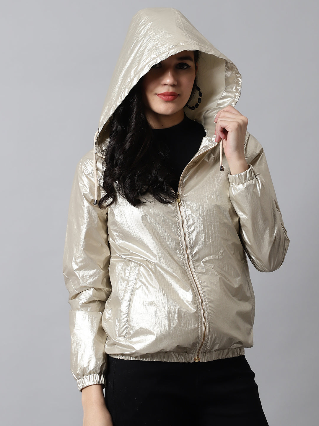 Women Jacket HM-368 - Golden