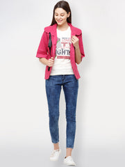 Women Top HM-418 - Pink