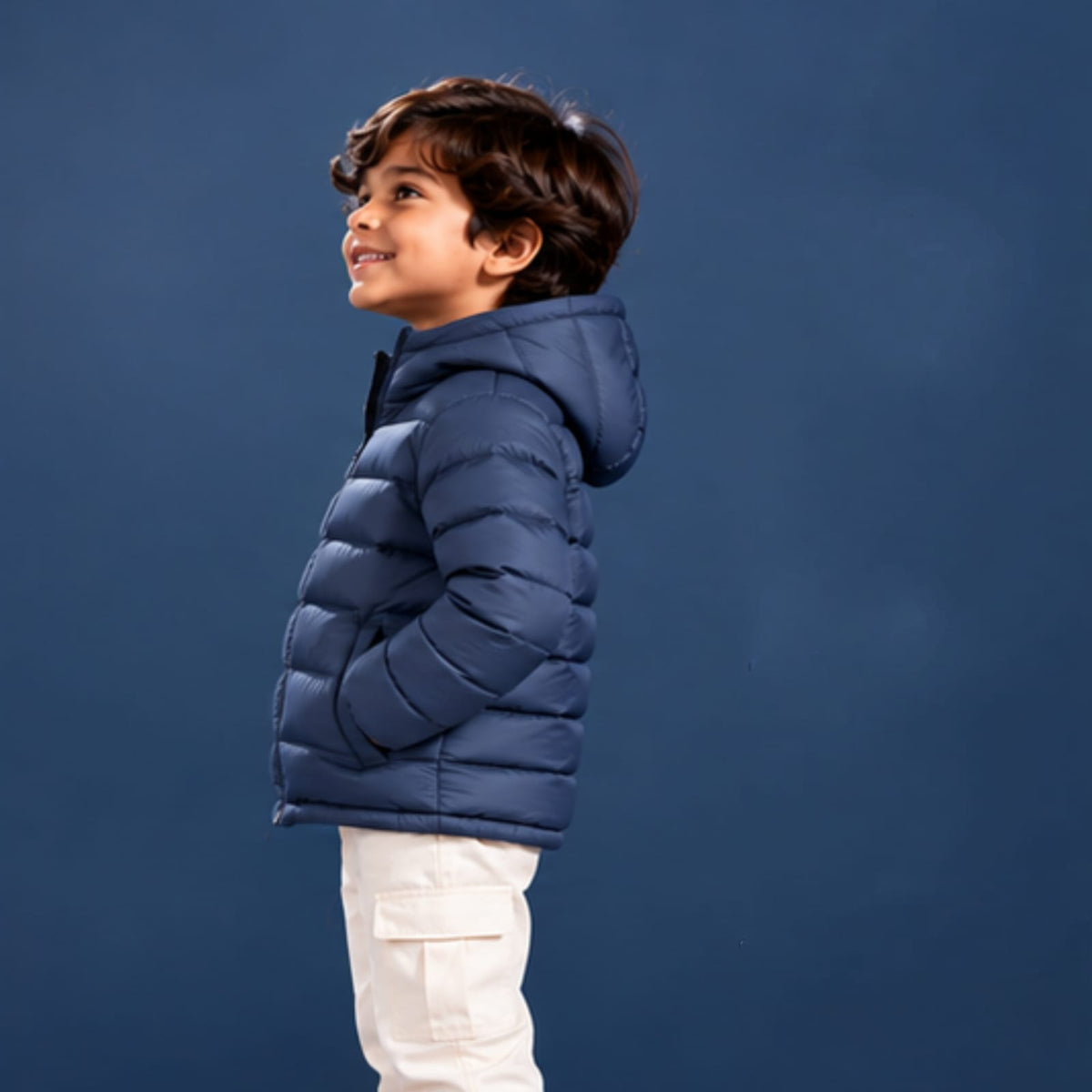 Girls Jacket SGKJK-1081 - Light Navy