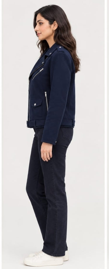 House of Vedas Women's Short (Biker) Jacket  HM-511 .