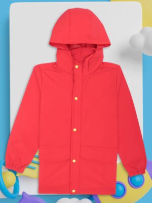 HOUSE OF VEDAS Premium Quality rain jacket for boys product display in India. Best rainwear online shopping.