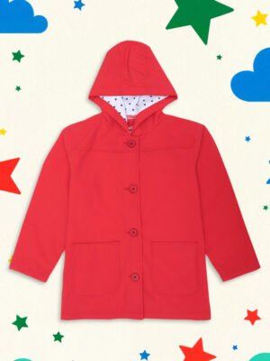 Boys Girls Red Rainwear Product Display Elegant Finish Best Quality Online Shopping in India.