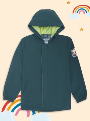 HOUSE OF VEDAS Stylish Design rain jacket for boys girls Product Display in India. High Quality rainwear Online Shopping.