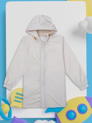 HOUSE OF VEDAS Boys Beige Raincoat - Elegant Finish Product Display. Stylish rainwear in India for Online Shopping.