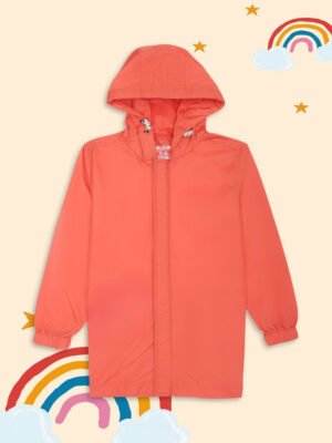 HOUSE OF VEDAS Rust Raincoat for Boys Stylish Design Product Display in India. Best online shopping