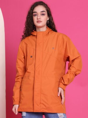 HOUSE OF VEDAS Premium Quality Womens Rain Jacket Product Display Affordable Online Shopping in India.