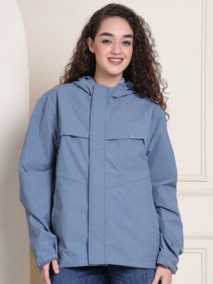 HOUSE OF VEDAS womens rain jacket. Stylish plus size rain gear,plus size rainwear