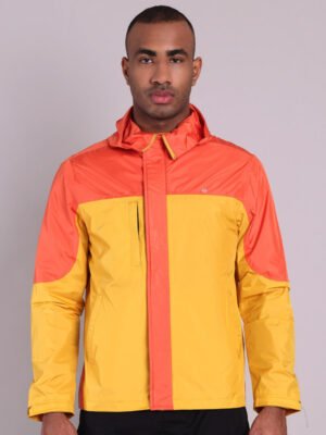 HOUSE OF VEDAS Mens Waterproof Rain Jacket Elegant Finish Product Display in India.