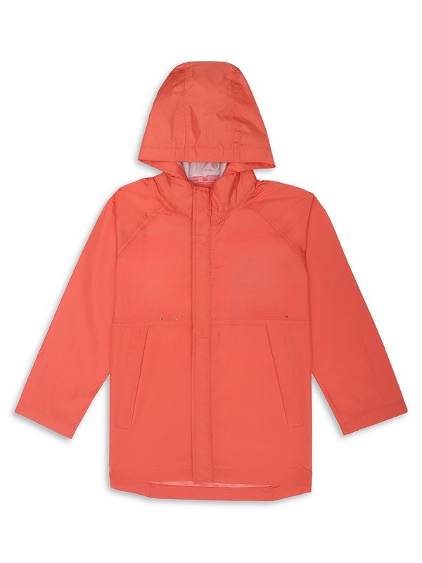 Model Wearing HOUSE OF VEDAS Boys Girls Rainwear in India Contemporary Style Waterproof modern.